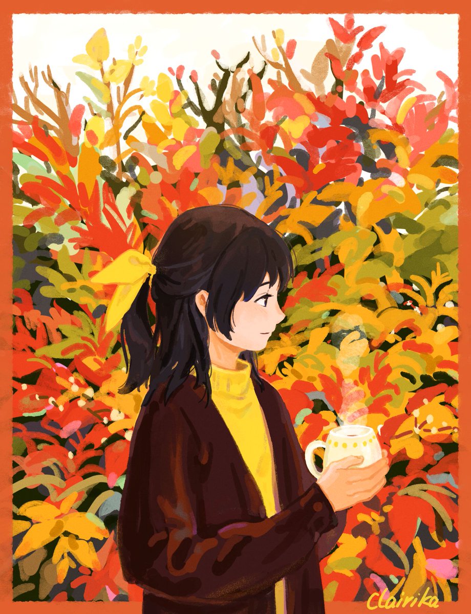 clairika_'s tweet photo. 秋の色　#創作 #イラスト https://t.co/FTTLAIW5Y1