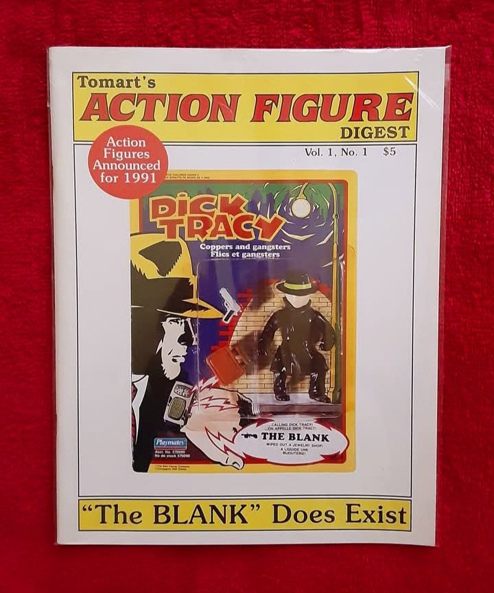 DickTracyMovie's tweet photo. In March 1991, the beloved Tomart's Action Figure Digest magazine debuted and it featured The Blank on the cover! https://t.co/82q8WPP5vK
