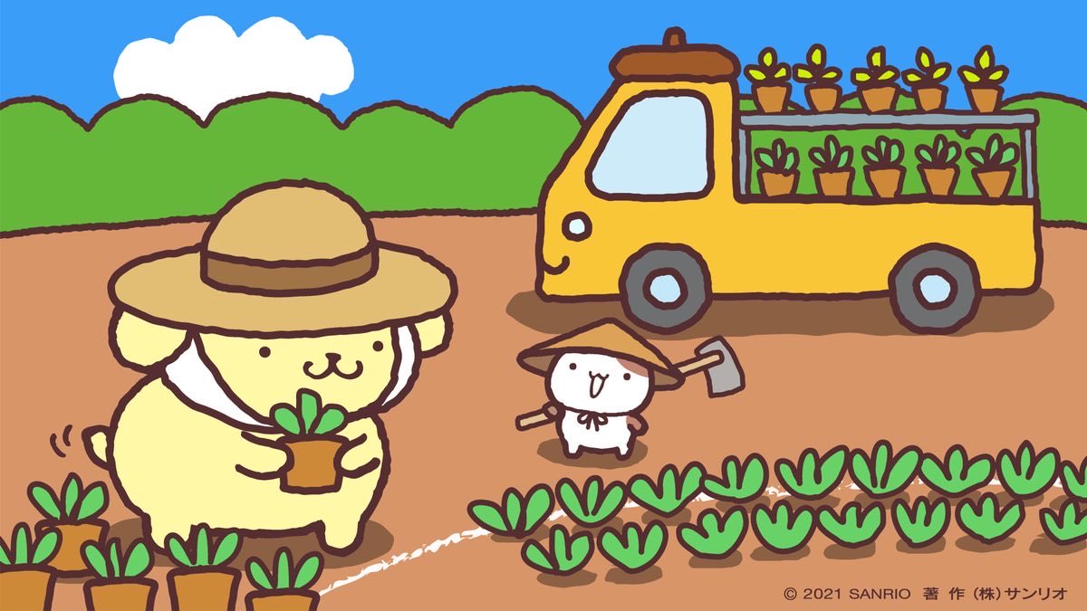 sanriodaily's tweet photo. farmer pompompurin 💫 https://t.co/Q1GDhQobui