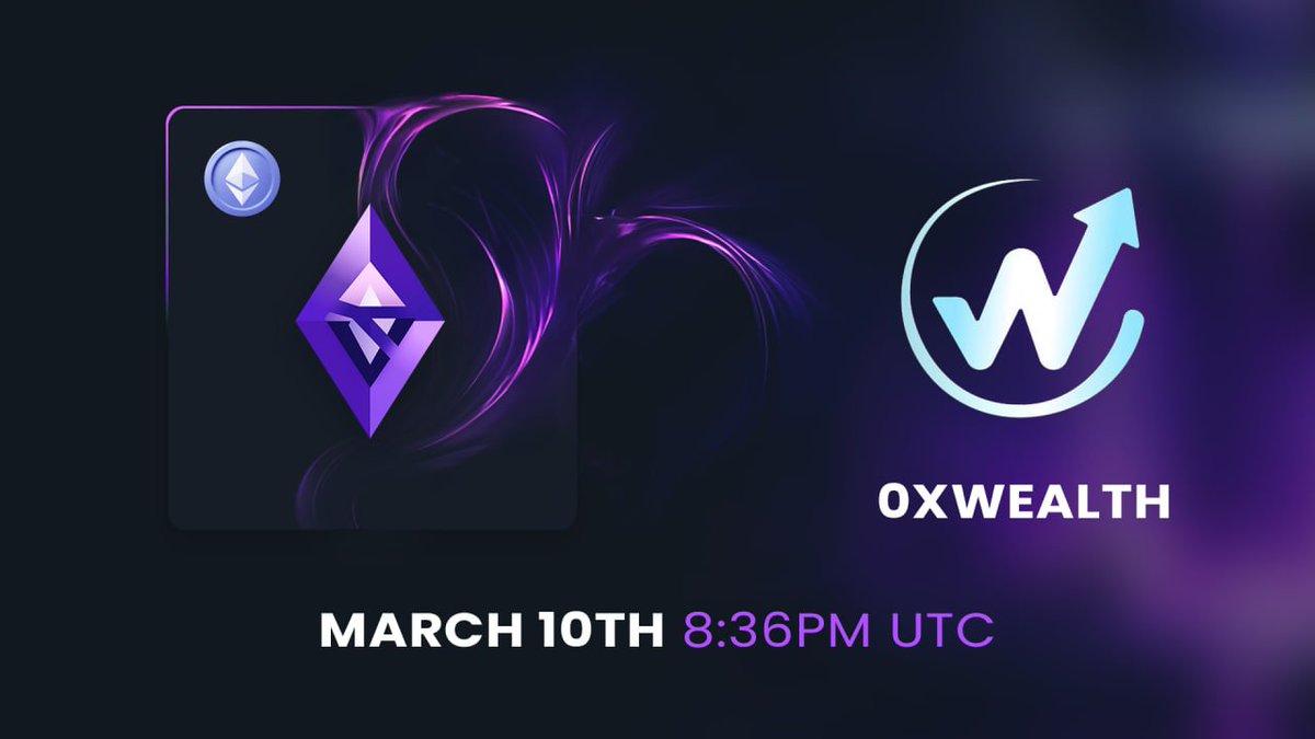 We're proud to announce the fair launch for <a href="/0xwealthapp/">0xwealth</a>, which is taking place on the 10th of March 8:36pm UTC! 🕗

✅ Fair launch link: gempad.app/presale/0x4C4d…

0xwealth is a next-generation wealth management super app designed to bring modern investing, digital assets, and