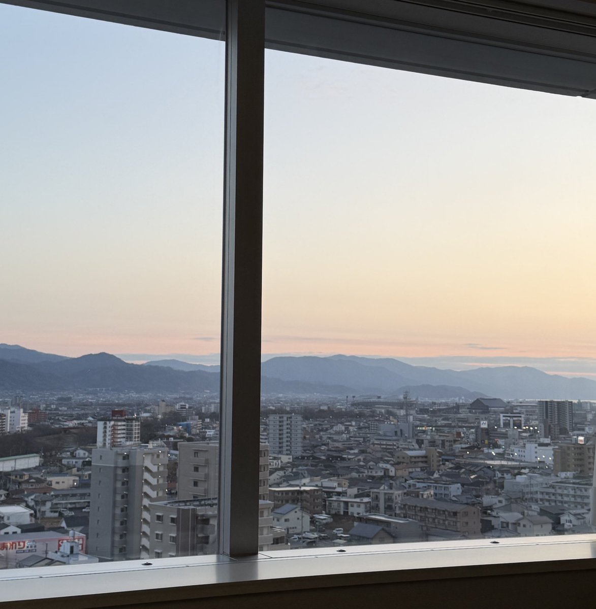 病室の11階から見える景色きれい