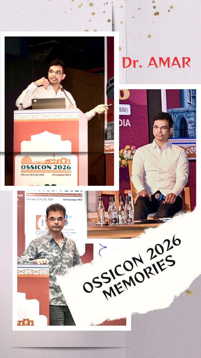 drvamar's tweet photo. OSSICON 2026 Memories, Ahmedabad, Feb 25 - 28, 2026
1. Setting up an Obesity Clinic
2. Sleeve and sleeve plus surgery: who are the right candidates and when should we look beyond'
3. Innovation in bariatric surgery emerging techniques with operative videos 
- 
Dr. Amar Vennapusa https://t.co/cCg9sct25E