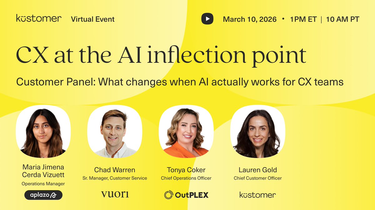 Kustomer tweet media