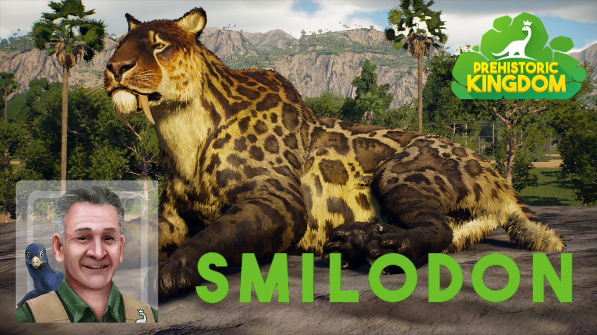 #金曜日だから化石貼る 
#プレヒストリックキングダム 🇯🇵 
#PrehistoricKingdom &amp; #FossilFriday posts, by JAPAN!! 
Smilodon is able to hunt huge prey with their trained upper body and sharpened saber. Prehistoric Park, <a href="/Nigelmarven/">Nigel Marven</a> experienced a deadly encounter with them.