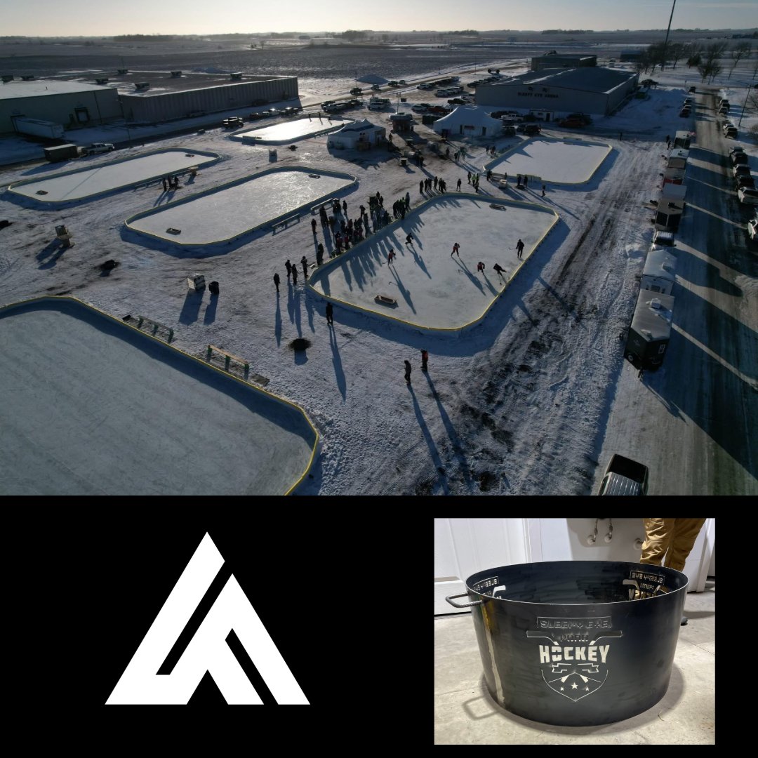 Afinitas_'s tweet photo. Shout out to our team members in Sleepy Eye who are supporting their  local youth hockey league and even donated one of their custom laser cut fire pits to raise funds! https://t.co/IRqyPe7eCj