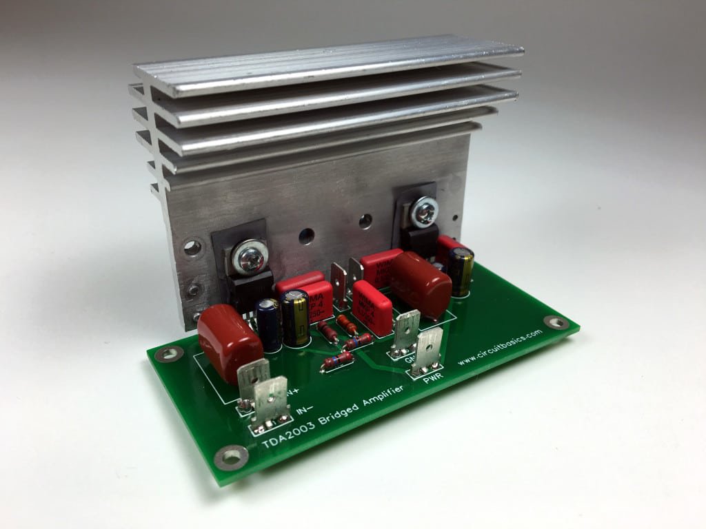 circuitbasics's tweet image. How to build a stereo or bridged audio amplifier with the TDA2003 chip amp [TUTORIAL] circuitbasics.com/complete-guide… #diyaudio #audiophile #diyelectronics
