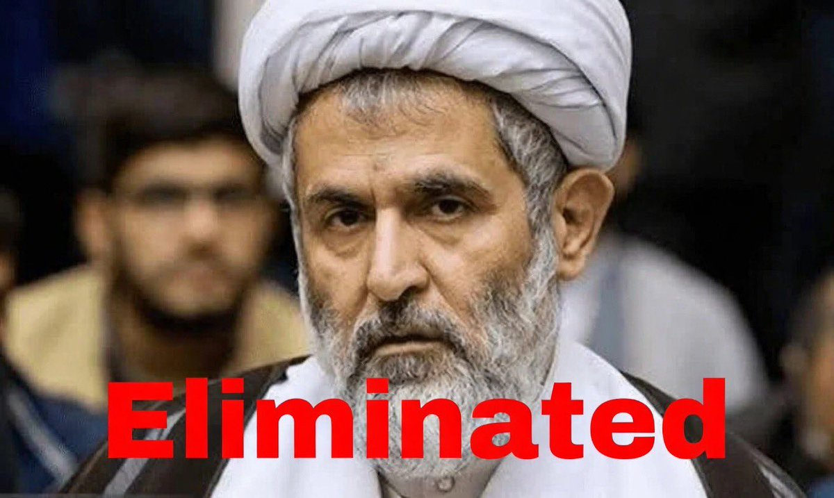 Hossein Taeb Eliminated 

Head of intelligence organization at IRGC

#ThankYouTrump
#ThankYouNetanyahu