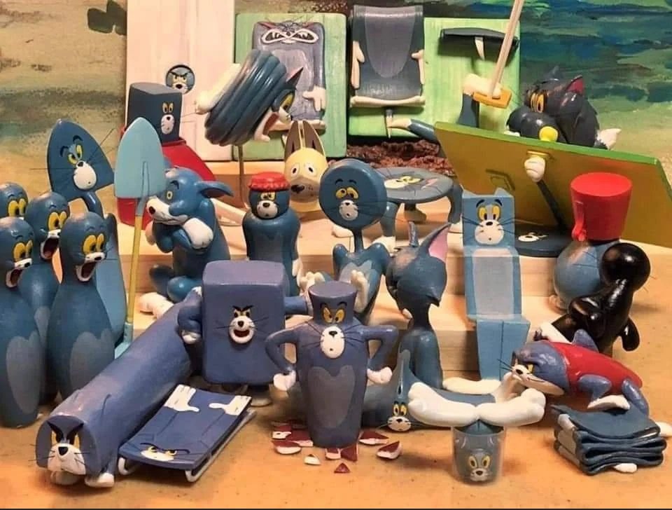 All the ways Tom the cat has been squashed and stretched throughout the years of Tom &amp; Jerry.