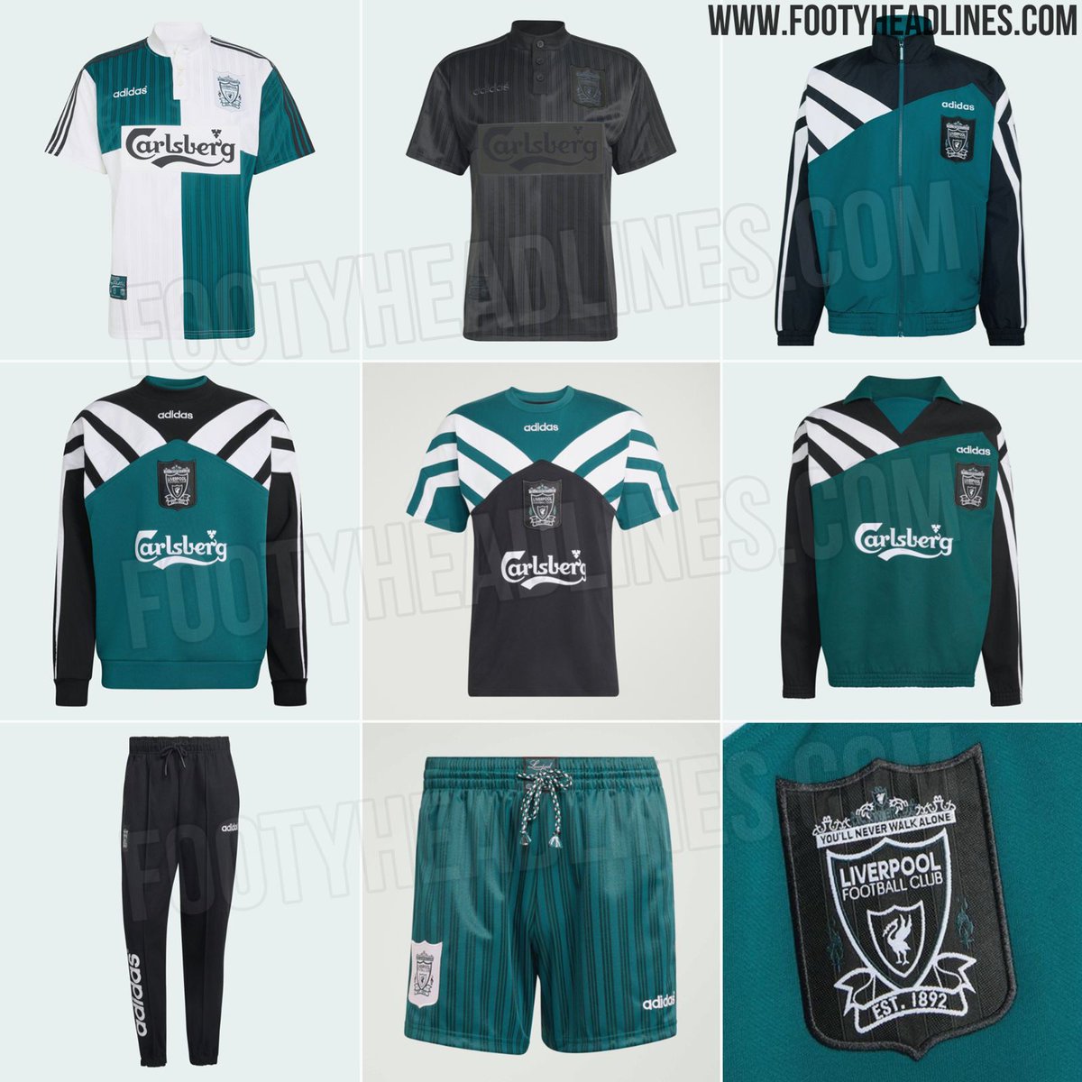 😍 La colección completa Adidas Liverpool 1995 Remake, con dos equipaciones, saldrá a la venta el miércoles 11 de marzo.

💵 90 GBP/110 EUR por la equipación remake.

ℹ️ <a href="/Footy_Headlines/">Footy Headlines</a>