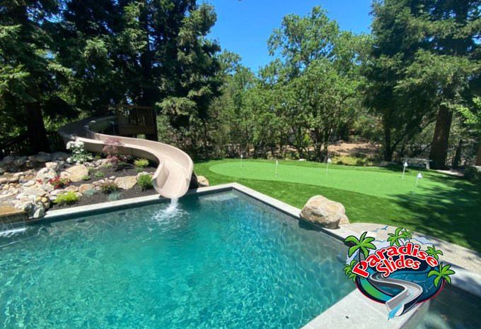 😎 Family paradise unlocked! Dads hitting the greens for a golf day, moms chilling poolside with a book, and kids zooming down our epic Paradise Slides water slide—everyone wins! Create your perfect balance of fun and relaxation. Who's planning this dream setup? ⛳👨‍👩‍👧‍👦🌊 Make it