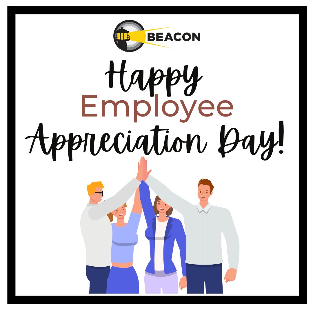 Happy Employee Appreciation Day! Today, we celebrate our incredible team of consultants that drive our success.  Thank you for your hard work, creativity, and dedication. Here’s to YOU—our driving force! #beacontechnologies #EmployeeAppreciationDay