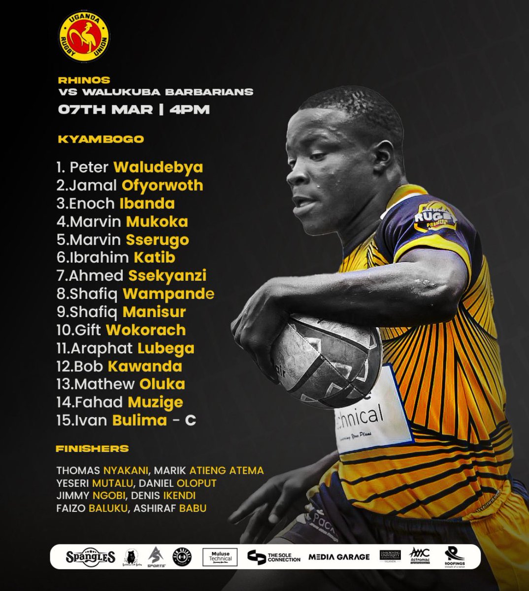 🫡 Fully assembled for invading duties
©️<a href="/IvanBulima/">Ivan Bulima</a> back on the squad and will be calling orders
Bring on the 🦏 Rhinos
#barbariansinvasion
#COYB💛🖤