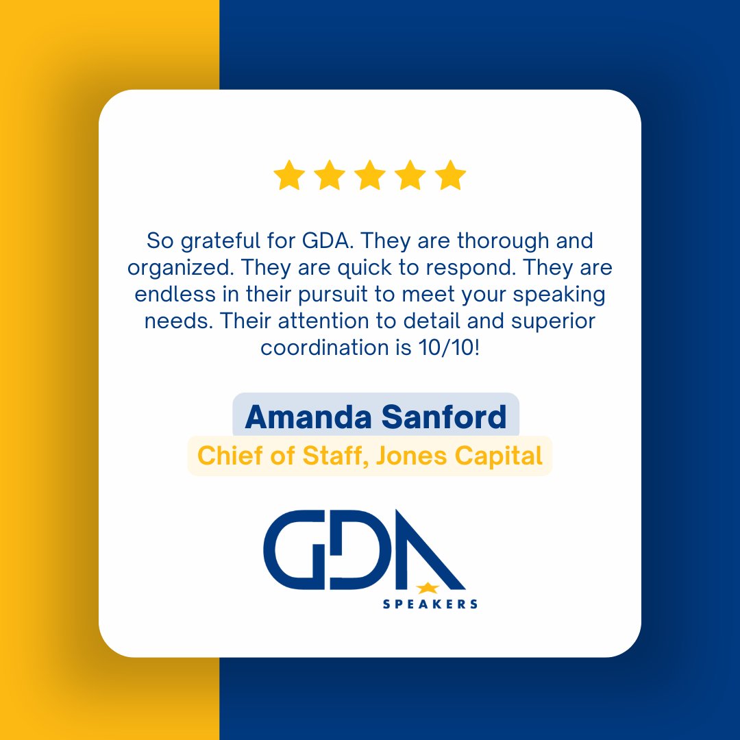 GDA Speakers tweet media