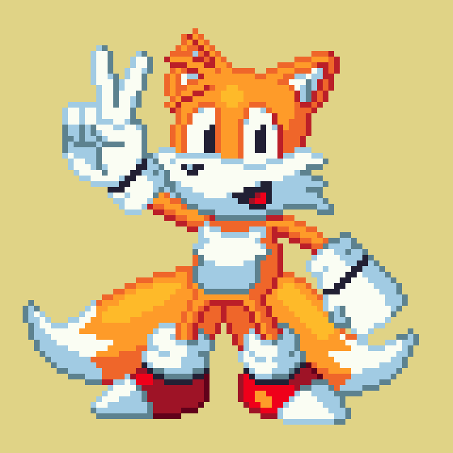 Sonic's #fox sidekick, Miles "Tails" Prower!
#pixelart #pixel_dailies