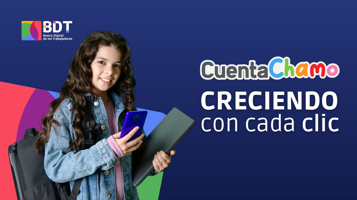 BDT_VE's tweet image. ¡Con la "Cuenta Chamo" te acompañamos a crecer!

#TodoEnUnClic #Economía #Banca #Comercio
