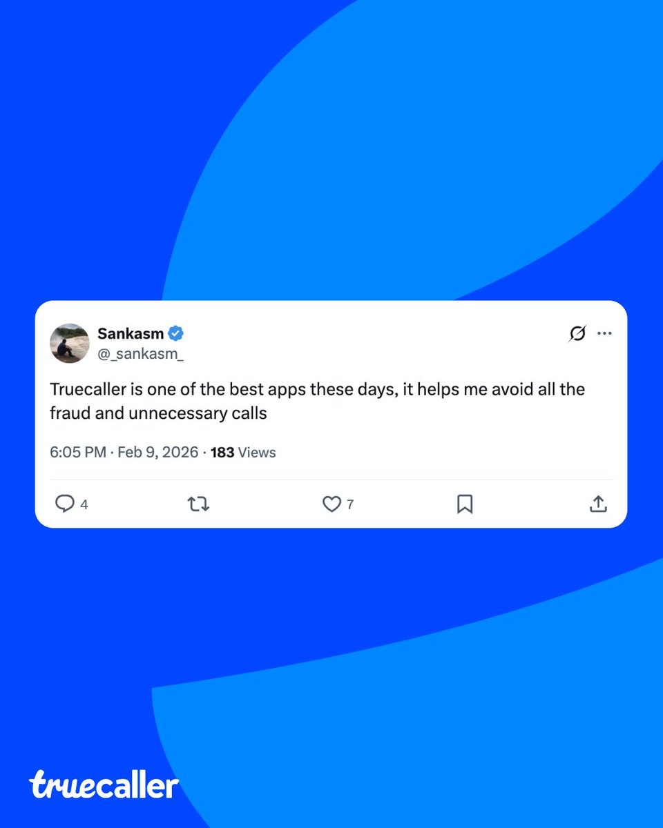 Truecaller tweet media