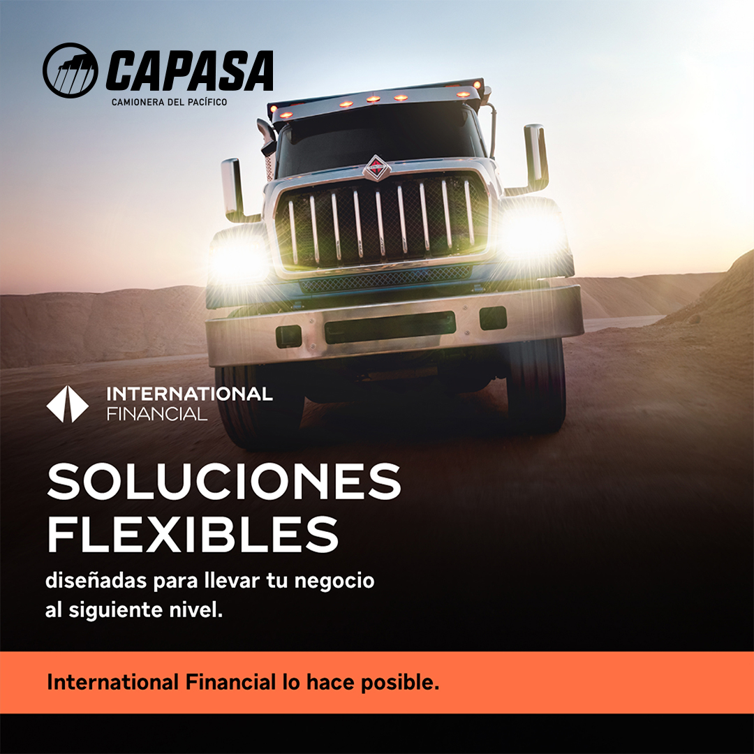 CAPASAmx's tweet image. Cada nueva unidad debe sumar valor real a tu operación.

Con #InternationalFinancial, en #CAPASA te ayudamos a integrar tu camión #International con esquemas financieros pensados para cuidar tu inversión y mantener la productividad en carretera.

Conoce las opciones disponibles.