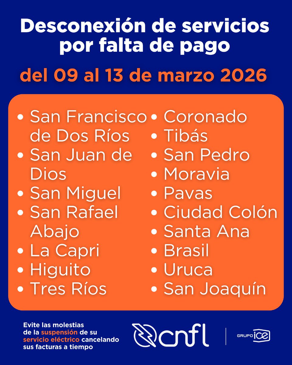 Compañía Nacional de Fuerza y Luz (CNFL) tweet media