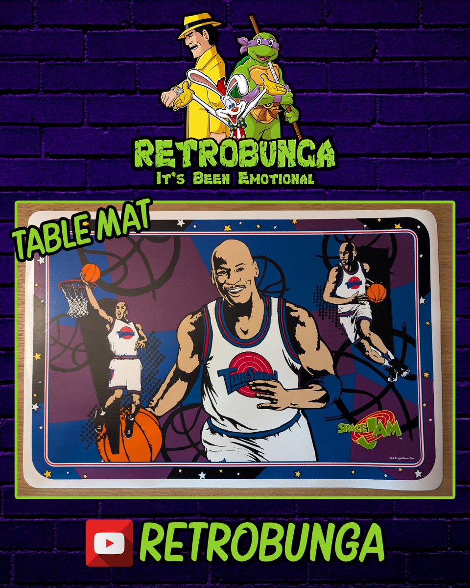 RETROBUNGATV's tweet photo. Loved having a table mat at din dins time as a kid!
Had to pick up this #spacejam mat!
#retrobunga #itsbeenemotional #vintagetoys #retrotoys #toycollecting #toycollectors #toyhunting #retrocollector #80stoys #90stoys #collectables #collectibles #nostalgia #nostalgic https://t.co/OSTkoaWaJP