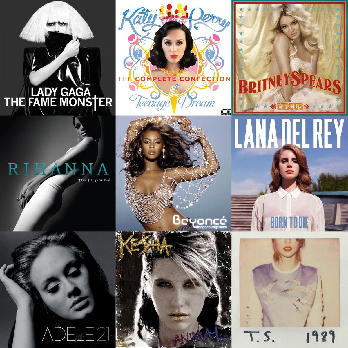 xguiltyasinn's tweet photo. which album has age the best? https://t.co/jJk14X4u2M