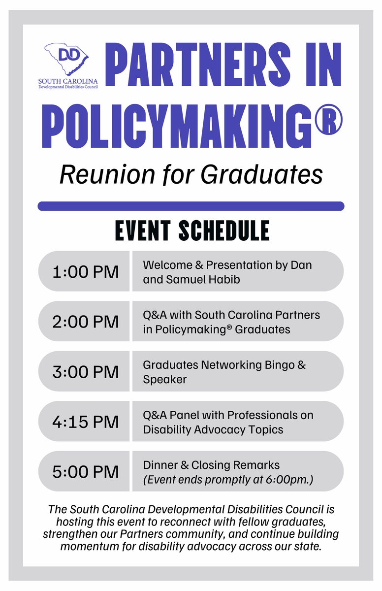 South Carolina Developmental Disabilities Council tweet media