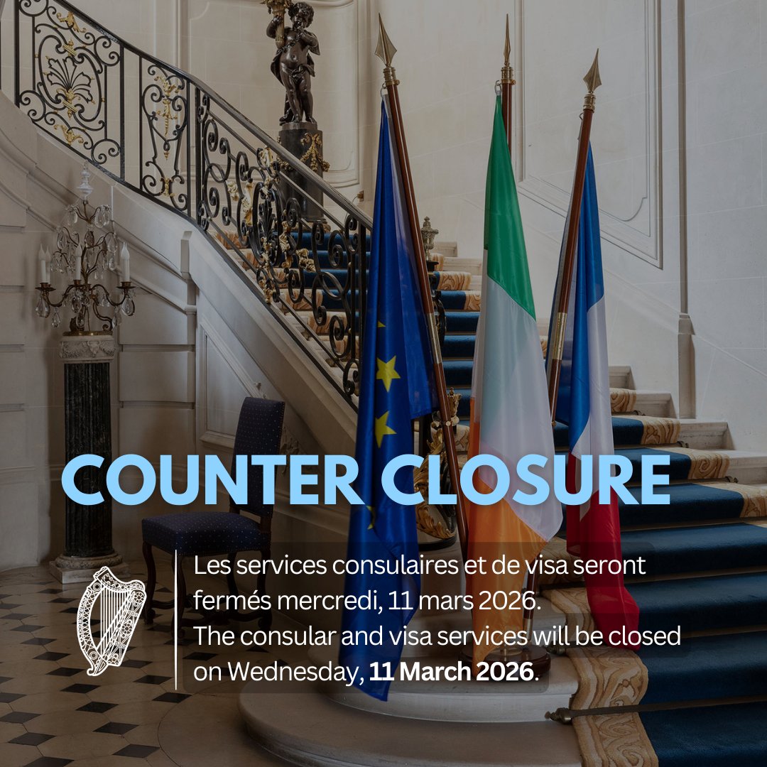 Irish Embassy Paris tweet media