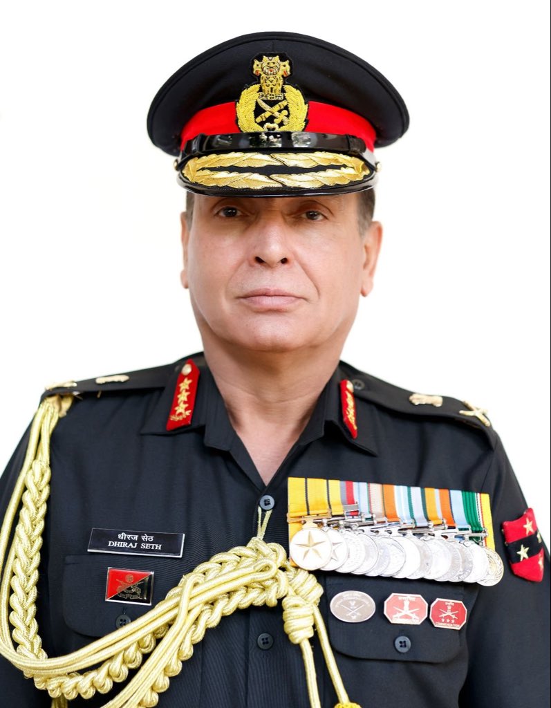 🚨BREAKING :- Southern Army Commander Lt Gen Dhiraj Seth will take over as the next Vice Chief of Army Staff on April 1 in New Delhi.