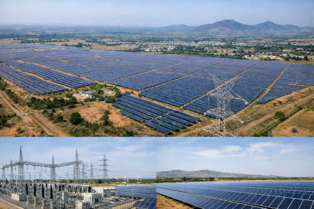#CleanMax Enviro to set up a 200 MW solar power park in Sri Sathya Sai district, #AndhraPradesh

🔹Investment of ₹1,200 crore
🔹Expected annual generation of 445 million units of clean power
🔹Around 690 jobs to be created
🔹Strengthens the state’s renewable energy ecosystem