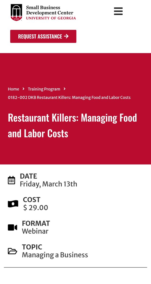 MugSaidDao's tweet photo. Food people! @universityofga is offering an online course next week on managing costs in the food/restaurant industry. 

Link below.

https://t.co/ZpMmbzBAaB https://t.co/84rKwkV6LC