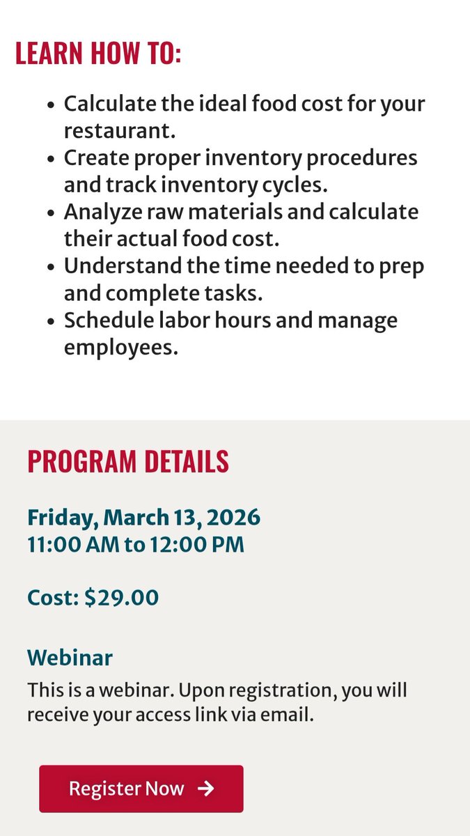 MugSaidDao's tweet photo. Food people! @universityofga is offering an online course next week on managing costs in the food/restaurant industry. 

Link below.

https://t.co/ZpMmbzBAaB https://t.co/84rKwkV6LC