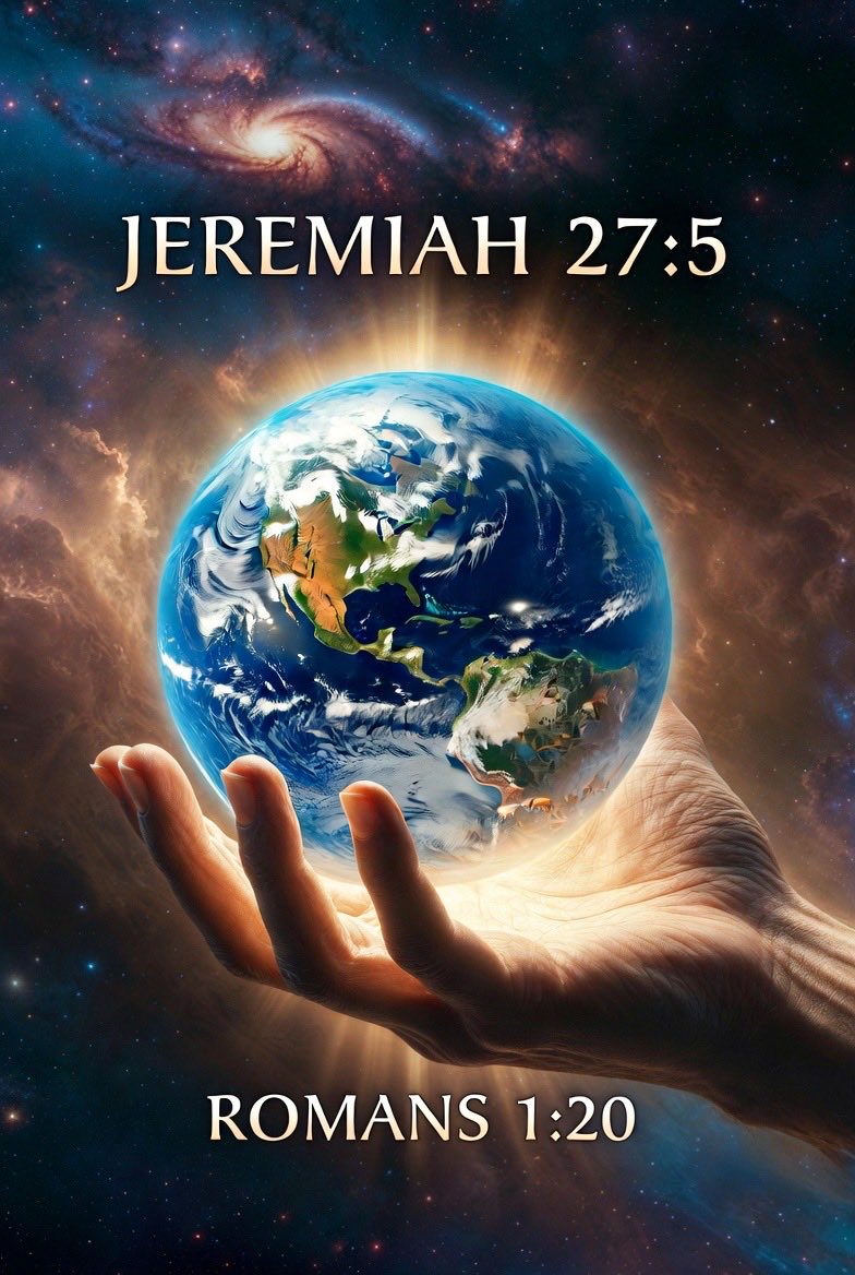 “It is I who by my great power… have made the earth…” (Jeremiah 27:5)

“Ever since the creation of the world, God’s eternal power and divine nature, invisible though they are, have been seen and understood through the things God has made.” (Romans 1:20)
