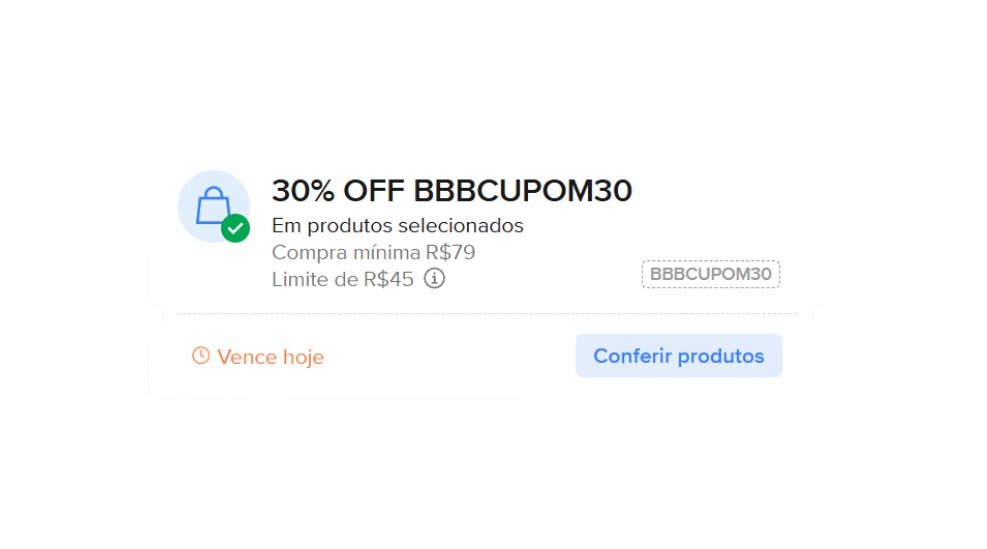 CORRE NOVO CUPOM DE 30% NO ML, vai acabar muito rápido

Cupom: BBBCUPOM30 🎟
30% OFF, mínimo de R$ 79
Limite de R$ 45

Ative aqui e pesquise pelo produto desejado: mercadolivre.com/sec/2bw3uP4