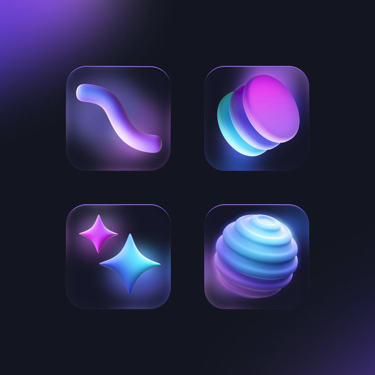 Space vibes only! 🚀✨ Experimenting with 3D assets and custom glassmorphism styling in <a href="/figma/">Figma</a>.