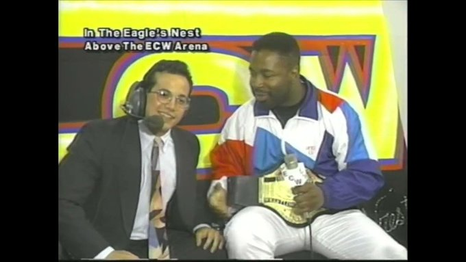 wrestle_hist's tweet photo. 3/6/1994
J. T. Smith defeated Taz to become the new ECW Television Champion on Hardcore TV from the ECW Arena in Philadelphia, Pennsylvania.
#ECW #HardcoreTV #JTSmith #Taz #Tazmaniac #HumanSuplexMachine #JoeyStyles #OhMyGod #ECWTelevisionChampionship https://t.co/VC8Gaytepg