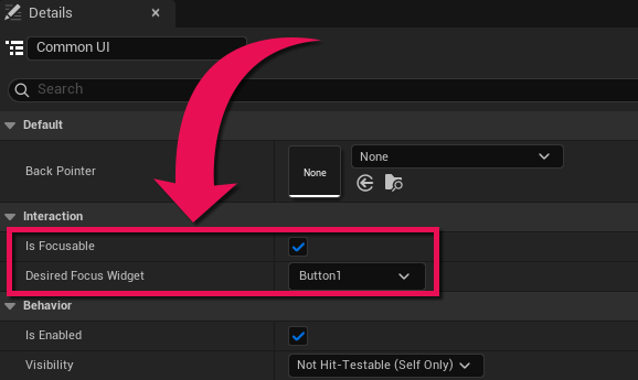 GaspFn's tweet photo. Lil UI tip if you're losing controller focus when adding a Widget Blueprint via Verse 🎮

Click the root widget → set IsFocusable to true → pick your button from the Desired Focus Widget dropdown, call PlayerUI.SetFocus(Widget) before AddWidget and you're good 🫡
You can thank me later!
#Fortnite #FortniteCreative #UEFN