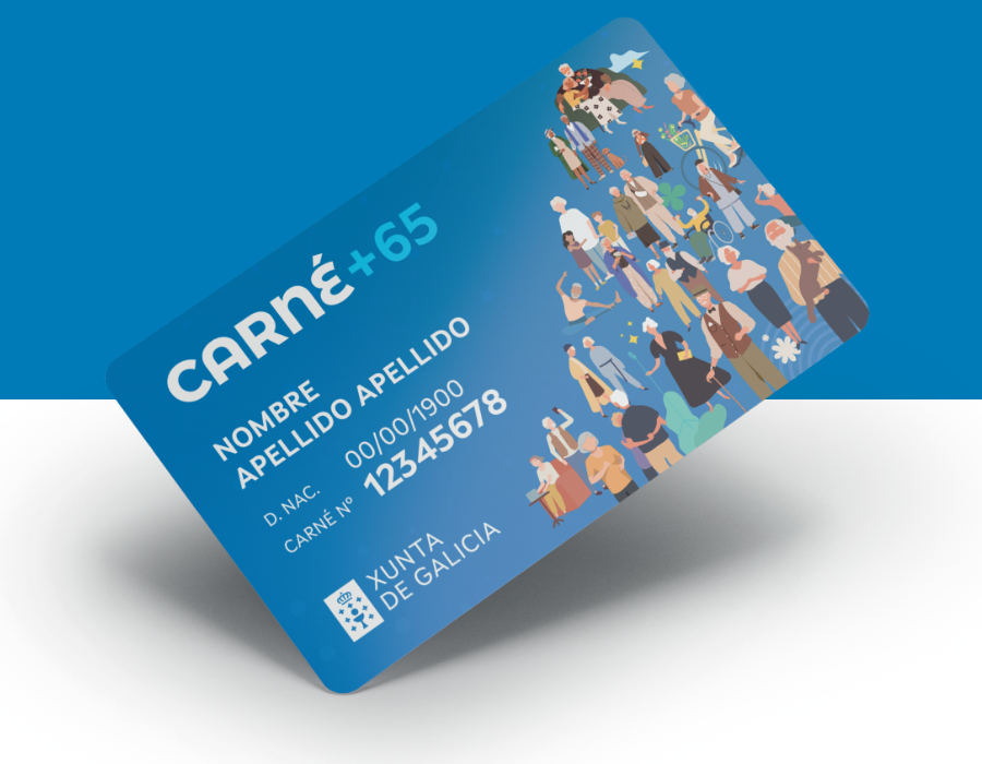 Xunta's tweet photo. 💳 O Carné+65 permíteche ⤵️​

🛍️ Desfrutar cando queiras dos descontos, vantaxes e beneficios exclusivos que ofrece na ampla rede de establecementos adheridos en Galicia

🔗 https://t.co/NNAyVDJx3y https://t.co/xdHGhV0JGU