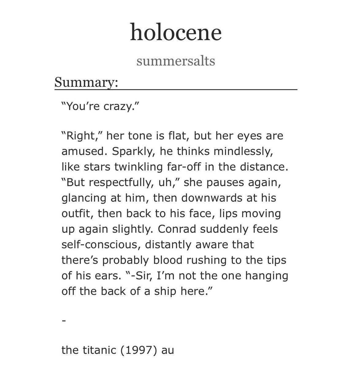 summerssalted's tweet photo. holocene (1/5)

https://t.co/J3qVeLlNbC https://t.co/Hgsxaw5XQo