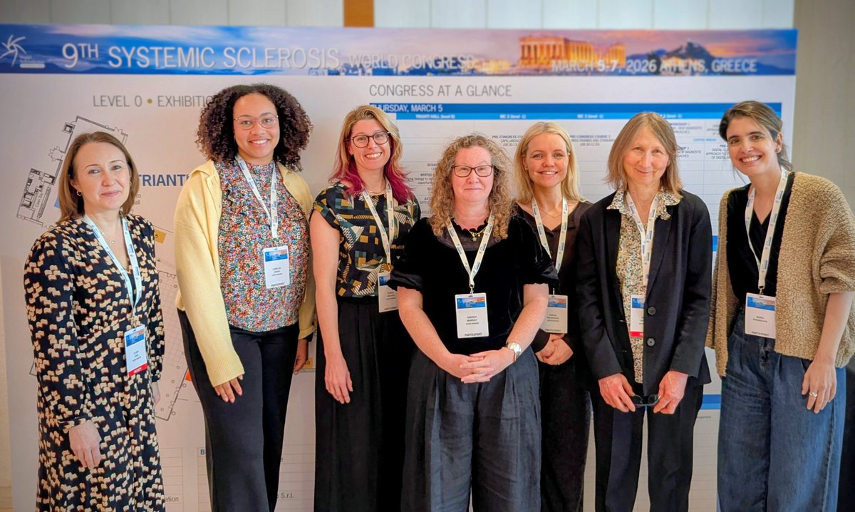 SclerodermaM's tweet photo. Celebrating International Womens Day 2026 at the Systemic Sclerosis World Congress in Athens! #InternationalWomensDay https://t.co/0zYDB25gBv