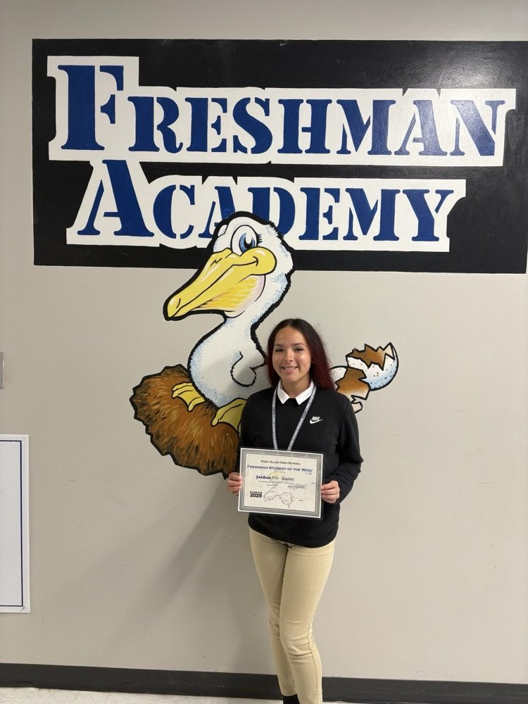 PortAllenPels's tweet photo. Congratulations to our Freshman of the Week, Jaidan W.E.  💙 https://t.co/BAoH8TqA0a