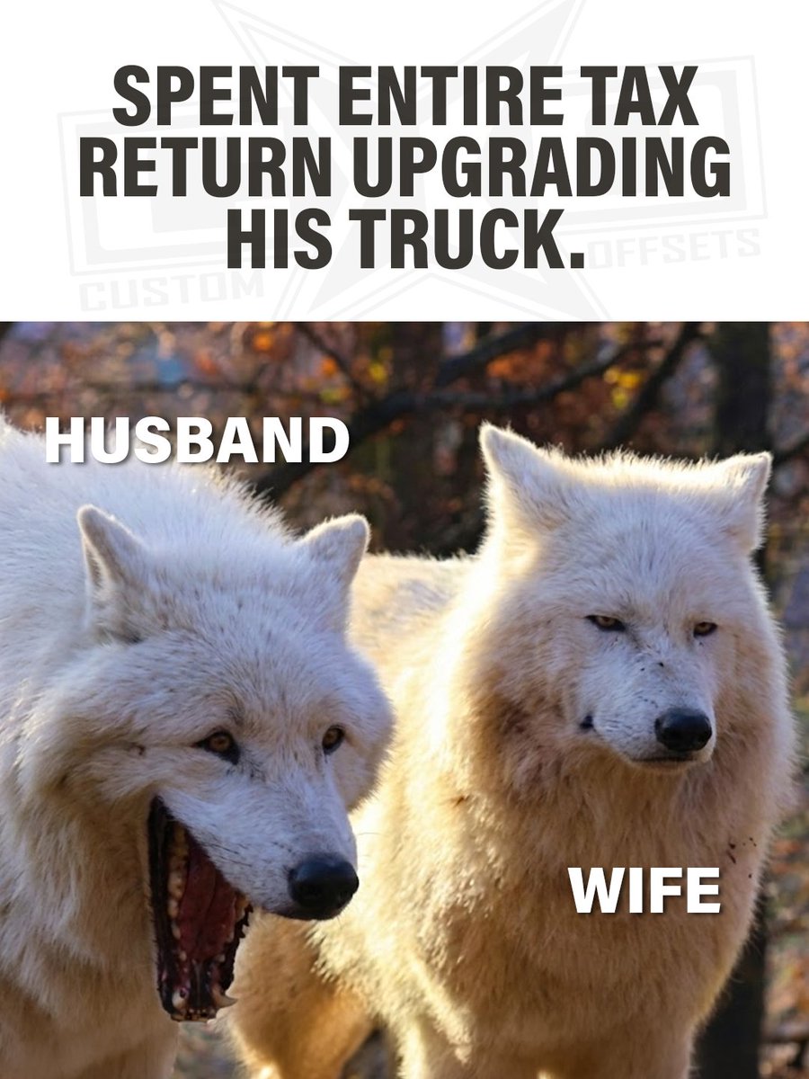 customoffsets's tweet image. Follow for more marriage advice. 🤣

customwheeloffset.com
 
#customoffsets #customtrucks #taxtime