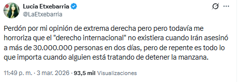 dprkarlos's tweet photo. Esas cuentas de 100k+ seguidores de repente con mensajes sincronizados cagándose en el derecho internacional. 

Tremendo cash flow de monedas de plata. https://t.co/msGSCdfu7o