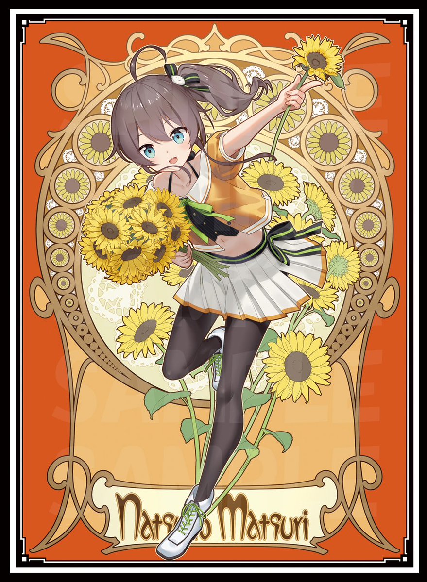 WEB即売会/新作第3弾】 ミュシャ風のまつりのスリーブとプレイマット