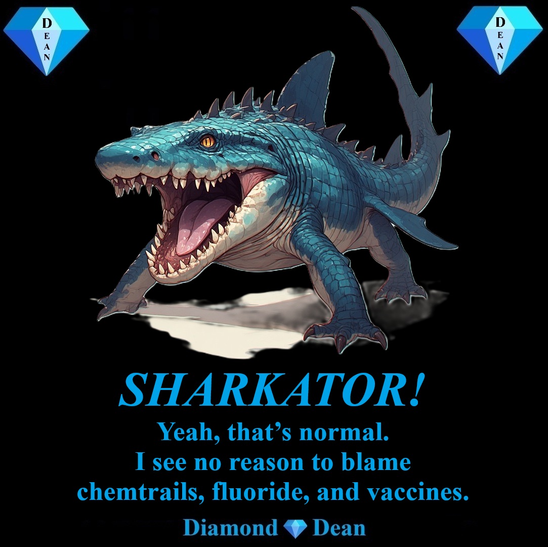 Okay, okay, okay, let’s blame pollution. Everyone loves hating on that.
And for good reason. Look at what it created!
#DeanSays #DeanMemes #Comedy #Silly #Satire #SharkGatorHybrid #SciFiInsanity
Love Fun &amp; Funny Stories? Enjoy Diamond💎Dean Books: amzn.to/3JMHlYl
😎🖖❤️
