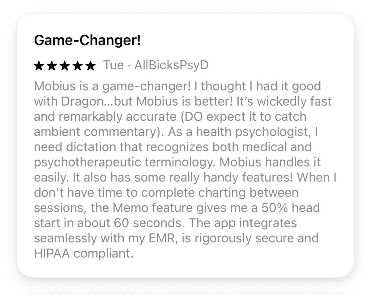 Mobius MD tweet media