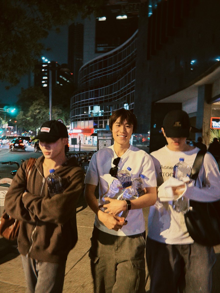 literally how my friends and i looked carrying those big ass water bottles to our hotel at night