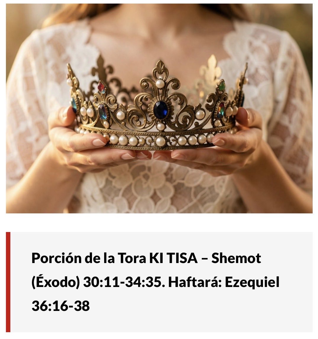 dra_bierman's tweet photo. ¡Arréglate por amor al Reino!
Dra. Dominiquae Bierman

¡Shabbat shalom mis amados!
Arreglar nuestro aspecto, nuestros corazones, nuestra ropa, nuestro entorno, nuestros hogares, nuestro lugar de trabajo, nuestro campamento, es un asunto del…  Leer más:
https://t.co/v3Pd45MHCm https://t.co/eYaYYvUyTN