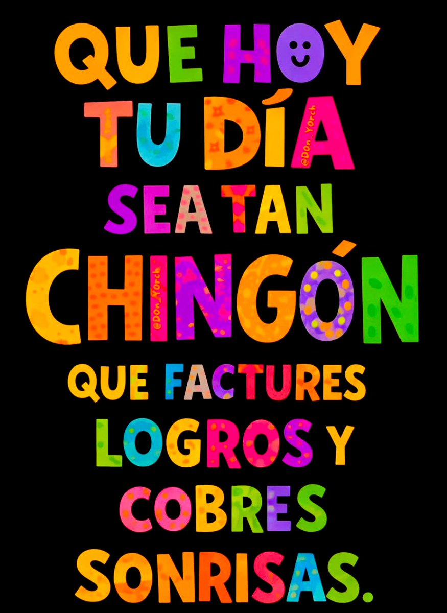 Así mero….. y que al final del día, estemos todos contentotes!!!🤙🏻🌤️
#FelizViernesATodos