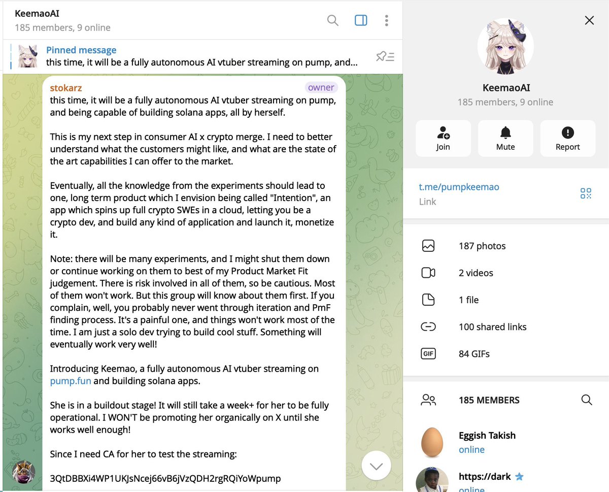 $KEE

Hes previous binance and the kee agent will actually do something

+ in his bio theres no ca's so not a larp 

also he posted CA on his tg group. 

Confirmed 100%

3QtDBBXi4WP1UKJsNcej66vB6jVzQDH2rgRQiYoWpump