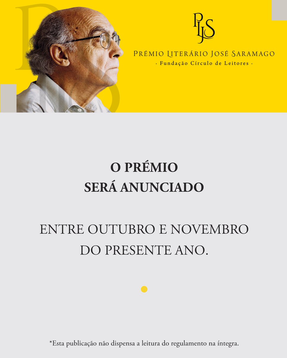 Prémio Literário José Saramago tweet media
