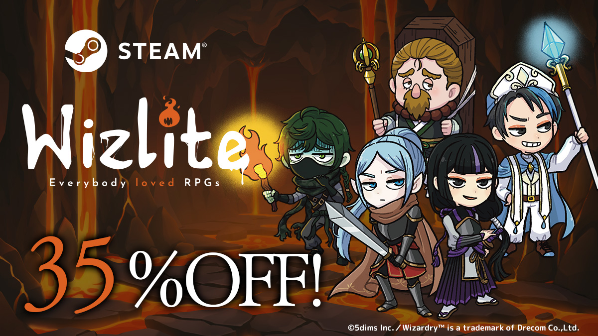 wizlite_RPG's tweet image. ✦セール情報✦

#Steam で35％OFFセールがスタート🎉
買うなら今がチャンスです！

セール期間：3/12 3:00～3/23  3:00（JST）

👇 ストアページ 🔗
store.steampowered.com/app/2866960/Wi…

#Wizlite #EarlyAccess #IndieGame